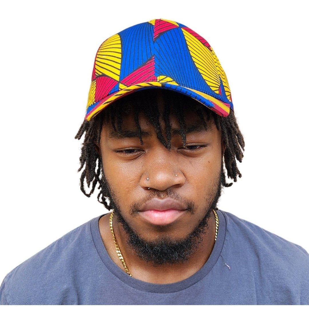 Ashon: Ankara/African Wax Print Unisex Snapback Baseball Cap