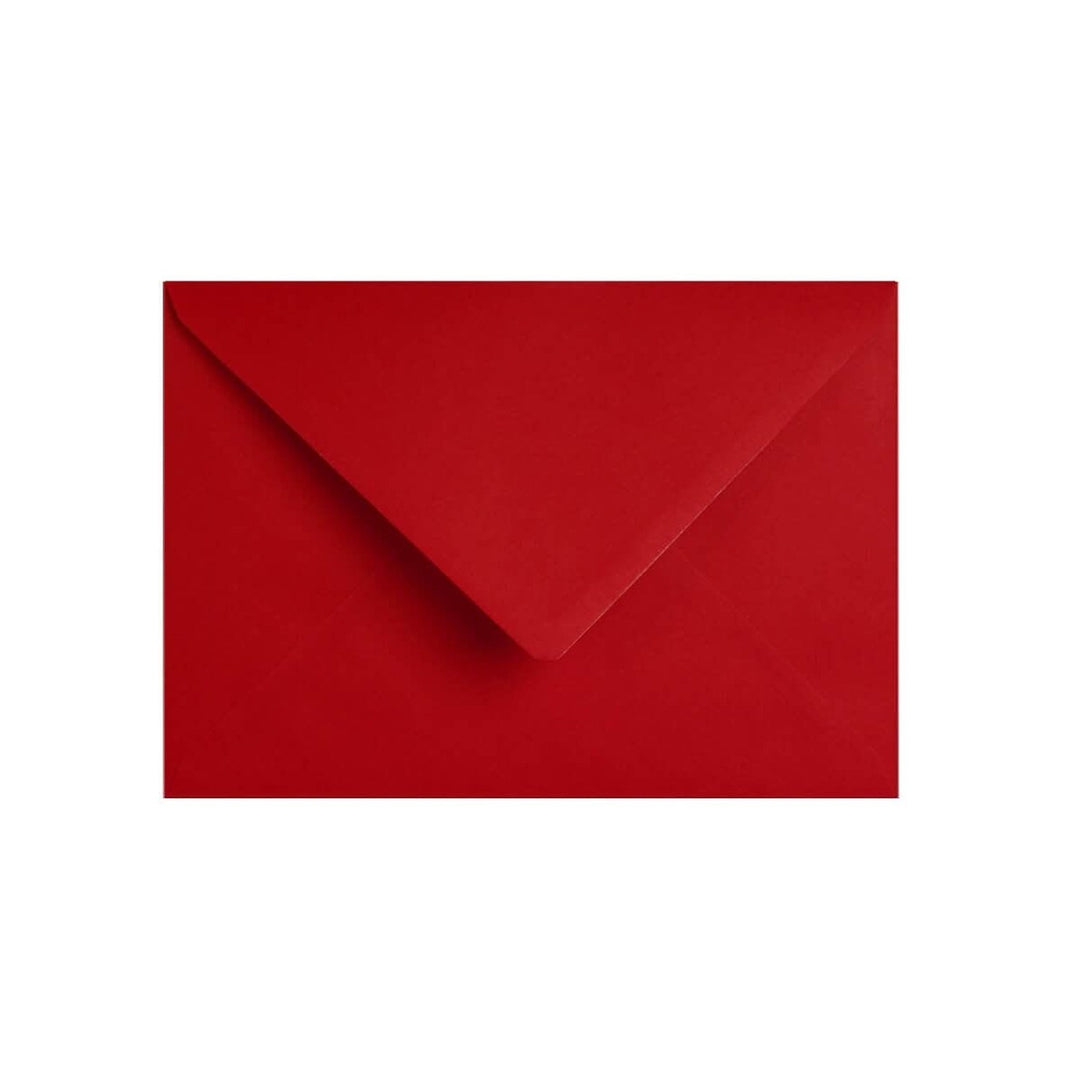 Red envelope included with the assorted African American Christmas card set
