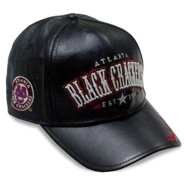 Atlanta Black Crackers Black Leather Baseball Cap – The Black Art