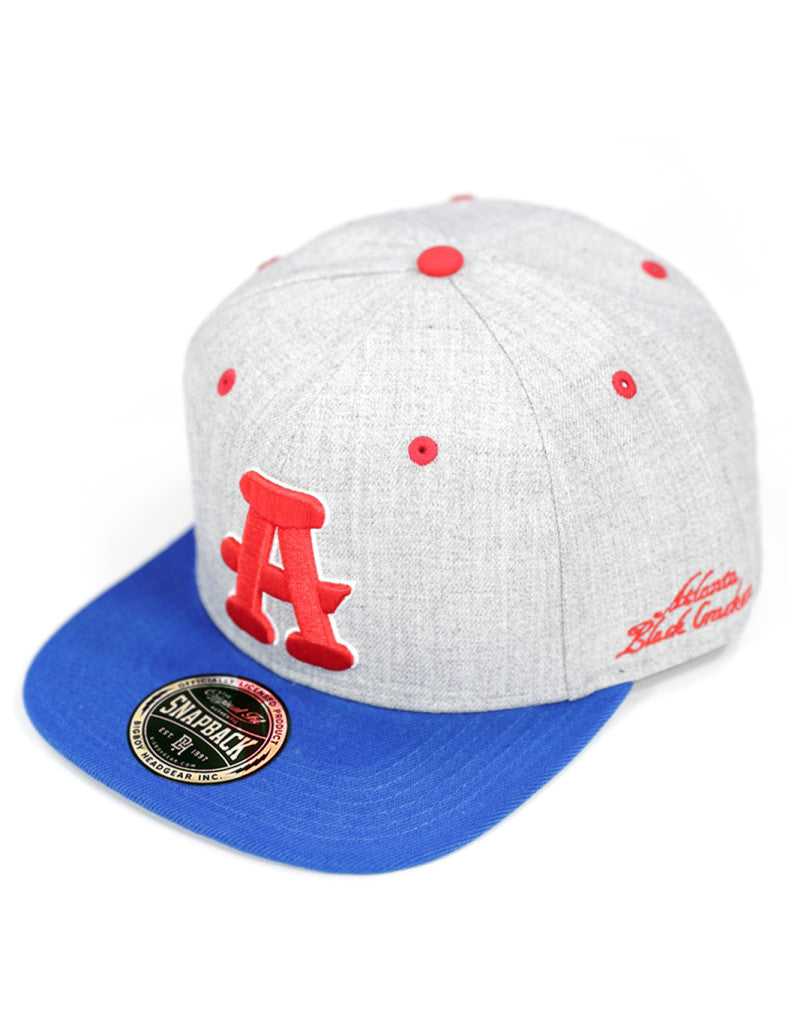 Atlanta Black Crackers Embroidered Snapback Baseball Cap (Front)