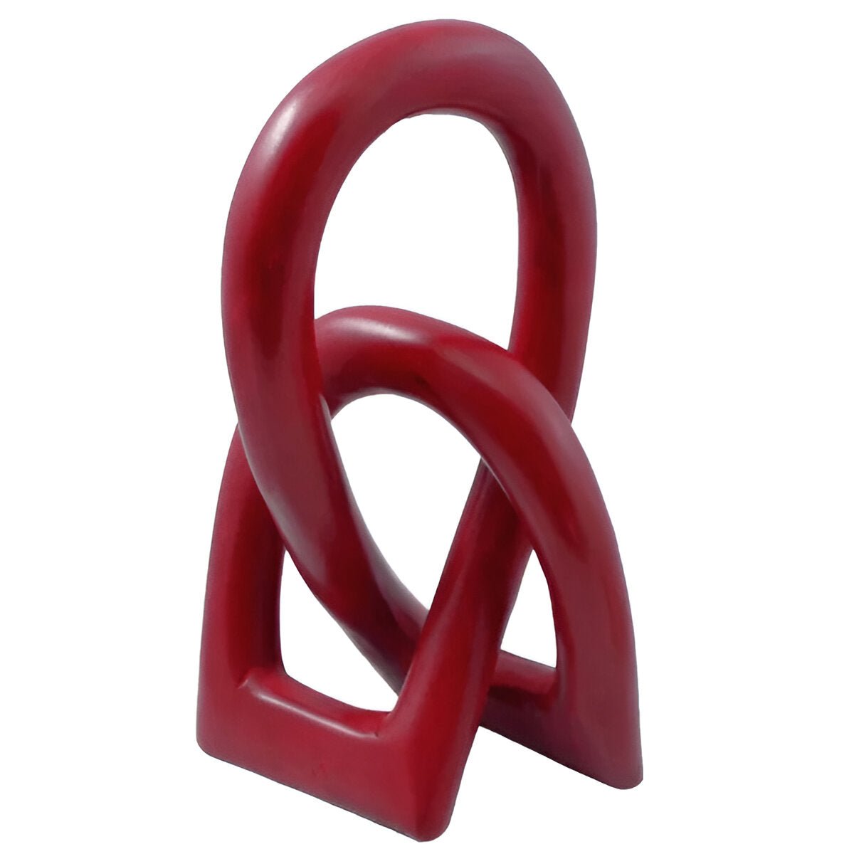 Authentic Kenyan Eternity Knot - Hand Carved Soapstone African Art