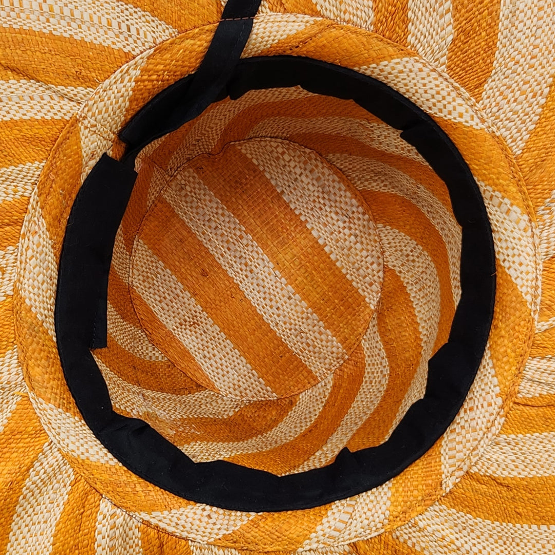 Ayize: Madagsacar Big Brim Raffia Sun Hat (Interior)