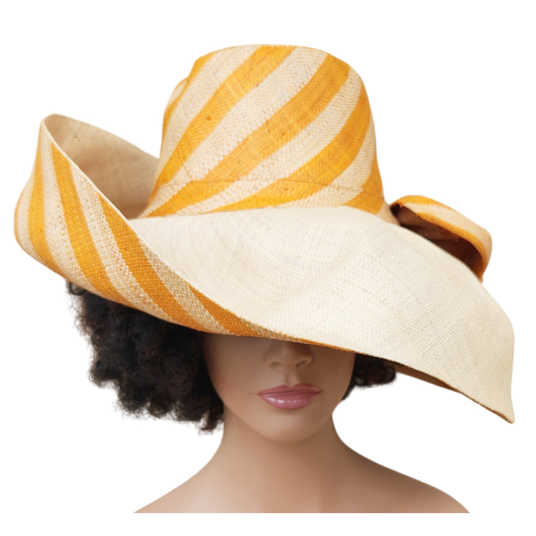 Ayize: Madagsacar Big Brim Raffia Sun Hat (Mannequin 2)