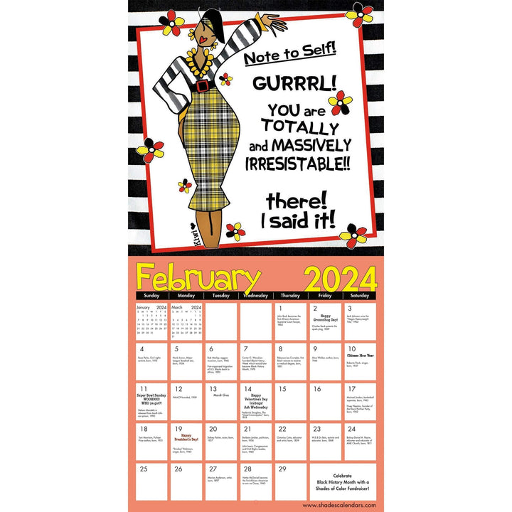 Be Your InspHERation: The Art of Kiwi McDowell 2024 Black Art Calendar (Inside)