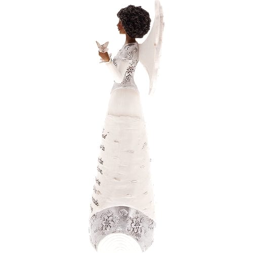 Best Things in Life: African American Angel Figurine by Pavilion Gifts (Ebony Elements Collection) (Side View)