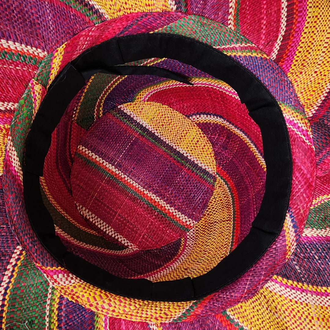 Bhekisisa: Madagsacar Big Brim Raffia Sun Hat (Interior)