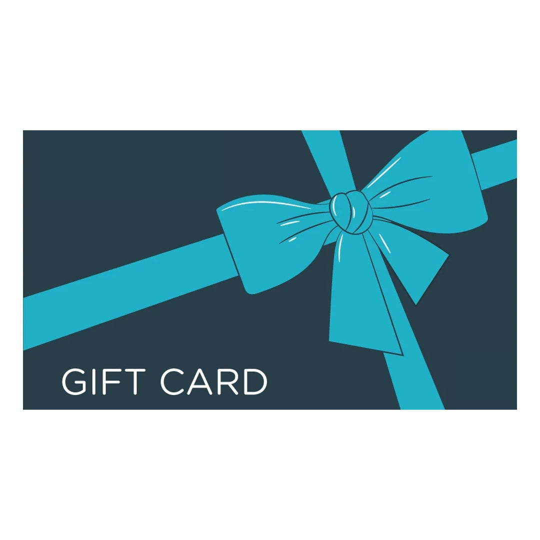 Gift Card: A Gift that Celebrates Our Culture - Gift card with a blue bow on a dark blue background