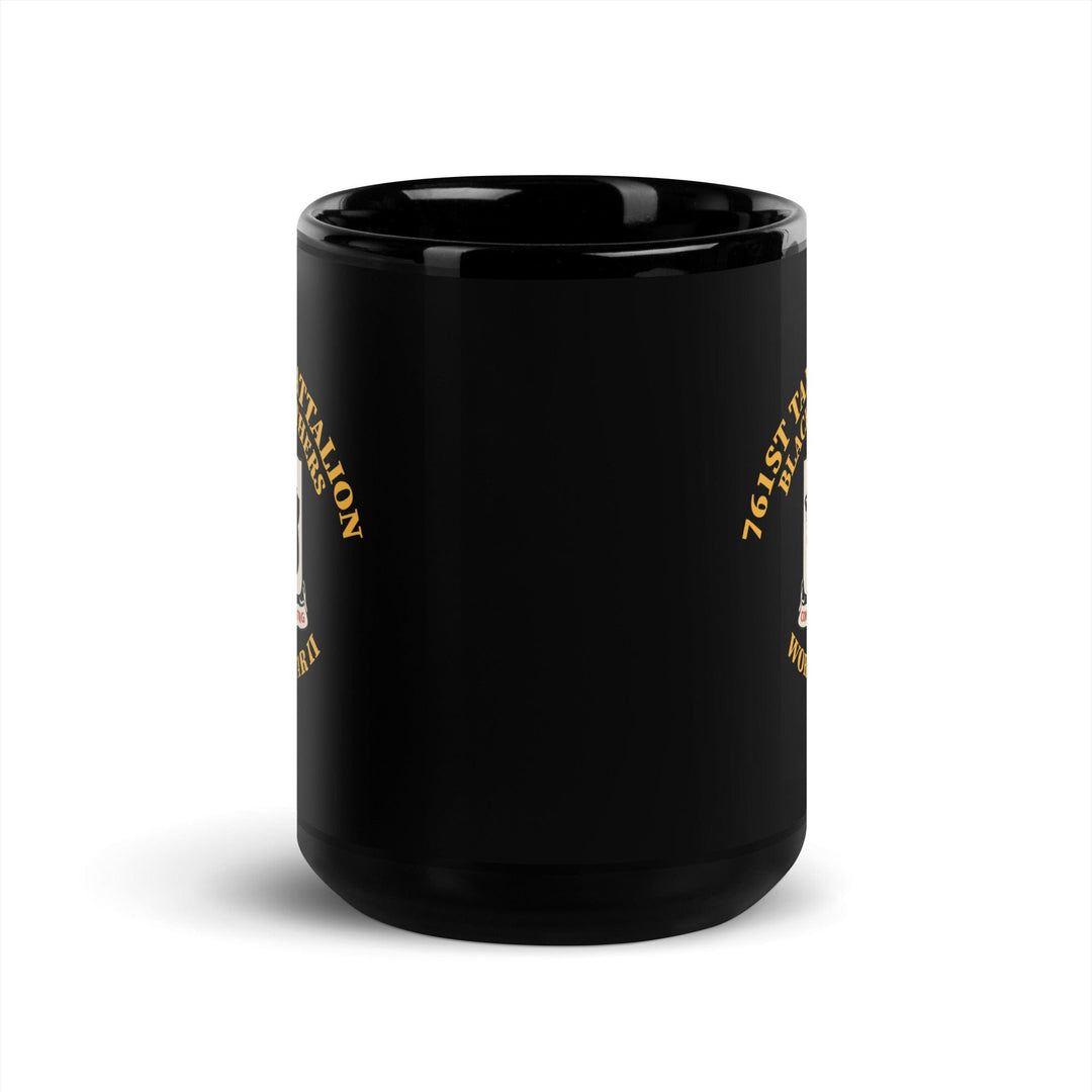 761st Tank Battalion Black Panthers ceramic mug with unit emblem and WWII motto (Front Mug, 15 Ounce)