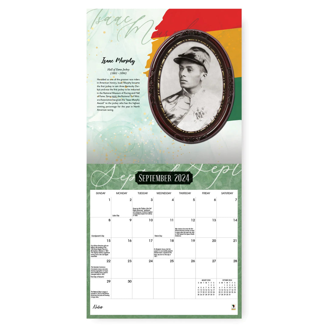 From Slavery to the White House: 2024 Black History Wall Calendar (Inside)