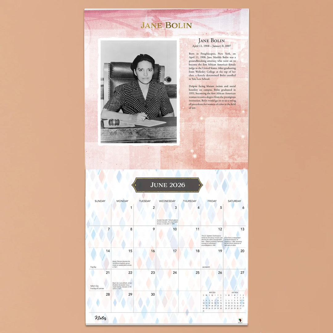 From Slavery to the White House: 2026 Black History Wall Calendar (Interior)