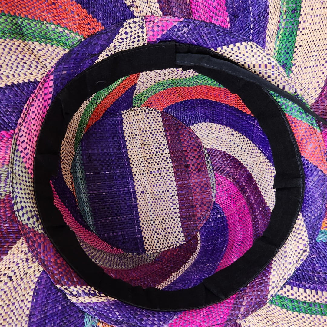 Bongani: Madagsacar Big Brim Raffia Sun Hat (Interior)