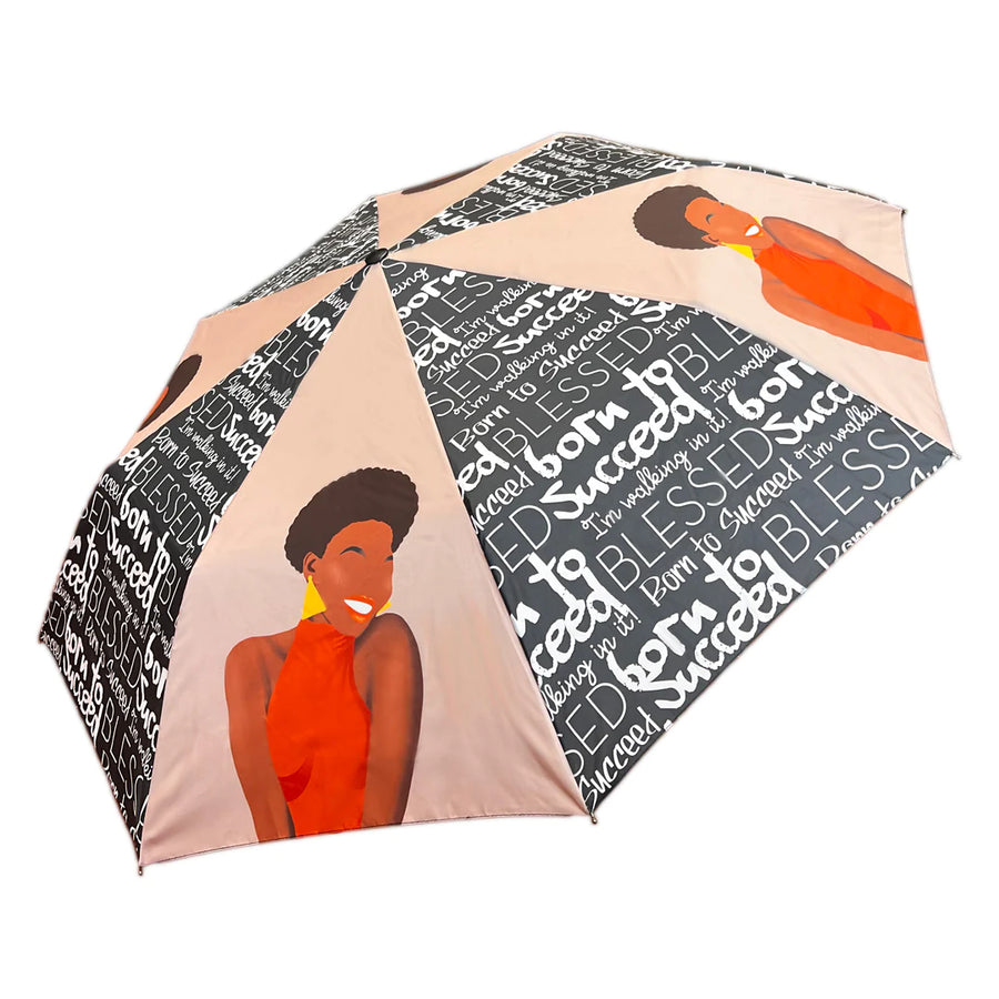 Born to Succeed Umbrella-Umbrella-African American Expressions-The Black Art Depot