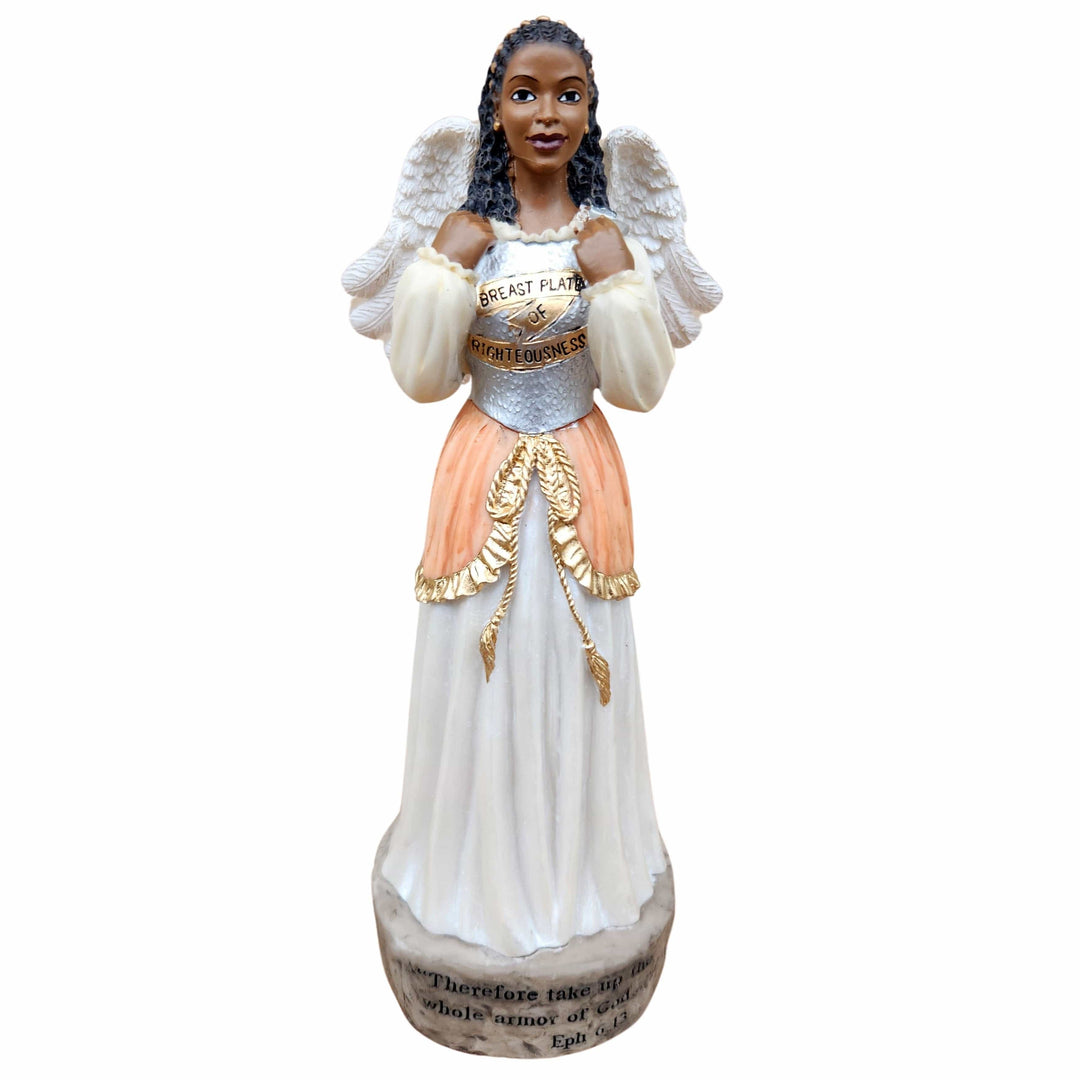 Breastplate of Righteousness: African American Angelic Figurine (Armor of the Lord Series)