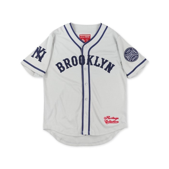 Brooklyn Eagles Heritage Negro League Baseball Jersey - Baseball jersey with 'Brooklyn' and 'New York' text on a white background (Main, Front)