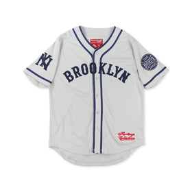 Brooklyn Eagles Heritage Negro League Baseball Jersey - Baseball jersey with 'Brooklyn' and 'New York' text on a white background (Main, Front)