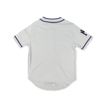 Brooklyn Eagles Heritage Negro League Baseball Jersey - White baseball jersey with blue accents on a white background. (Rear)