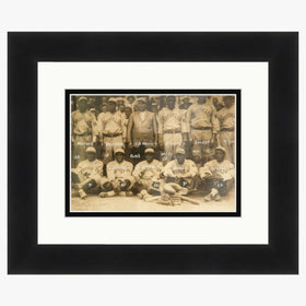 1919 Brooklyn Royal Giants Team Photo - Framed black and white photograph of a vintage baseball team