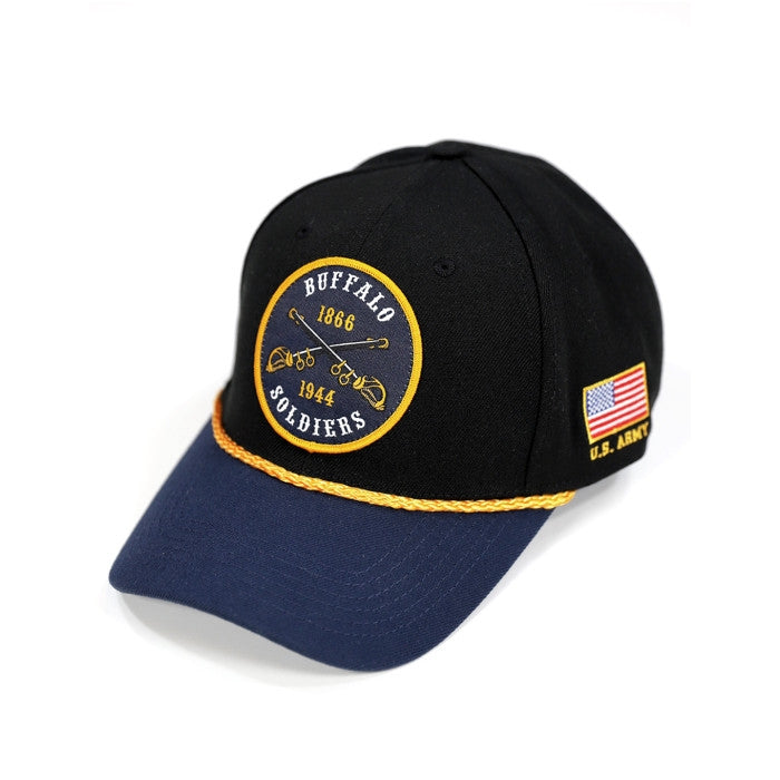 Buffalo Soldier Embroidered Baseball Cap by Big Boy Headgear (Front)