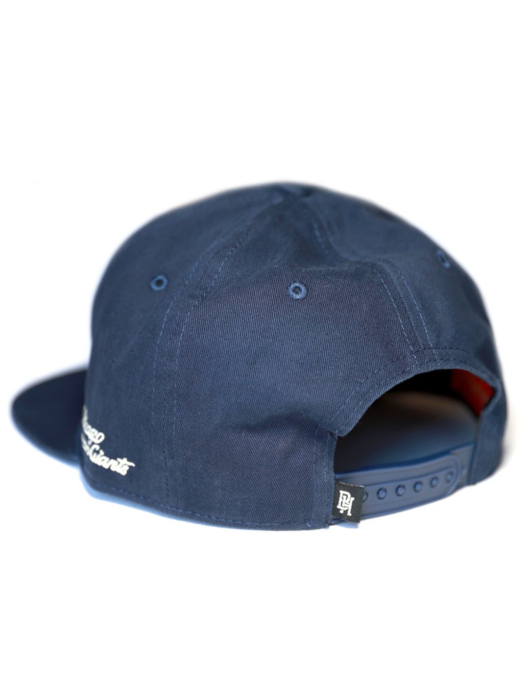 Chicago American Giants Heritage Cotton Snapback Baseball Cap (Back) - Blue cap with a brand logo on a white background