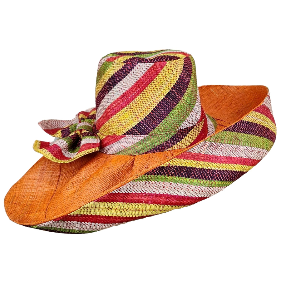 Chilton: Madagascar Big Brim Raffia Sun Hat-Hats-The Raffia Boutique-59cm-Raffia-The Black Art Depot