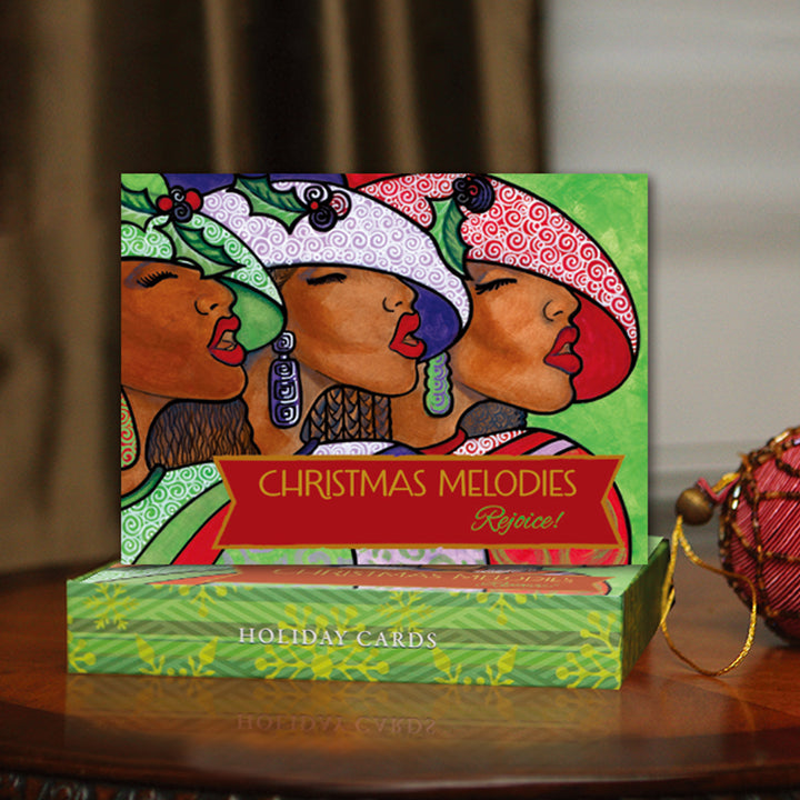 Christmas Melodies by Pamela Hills: African American Christmas Card Box Set