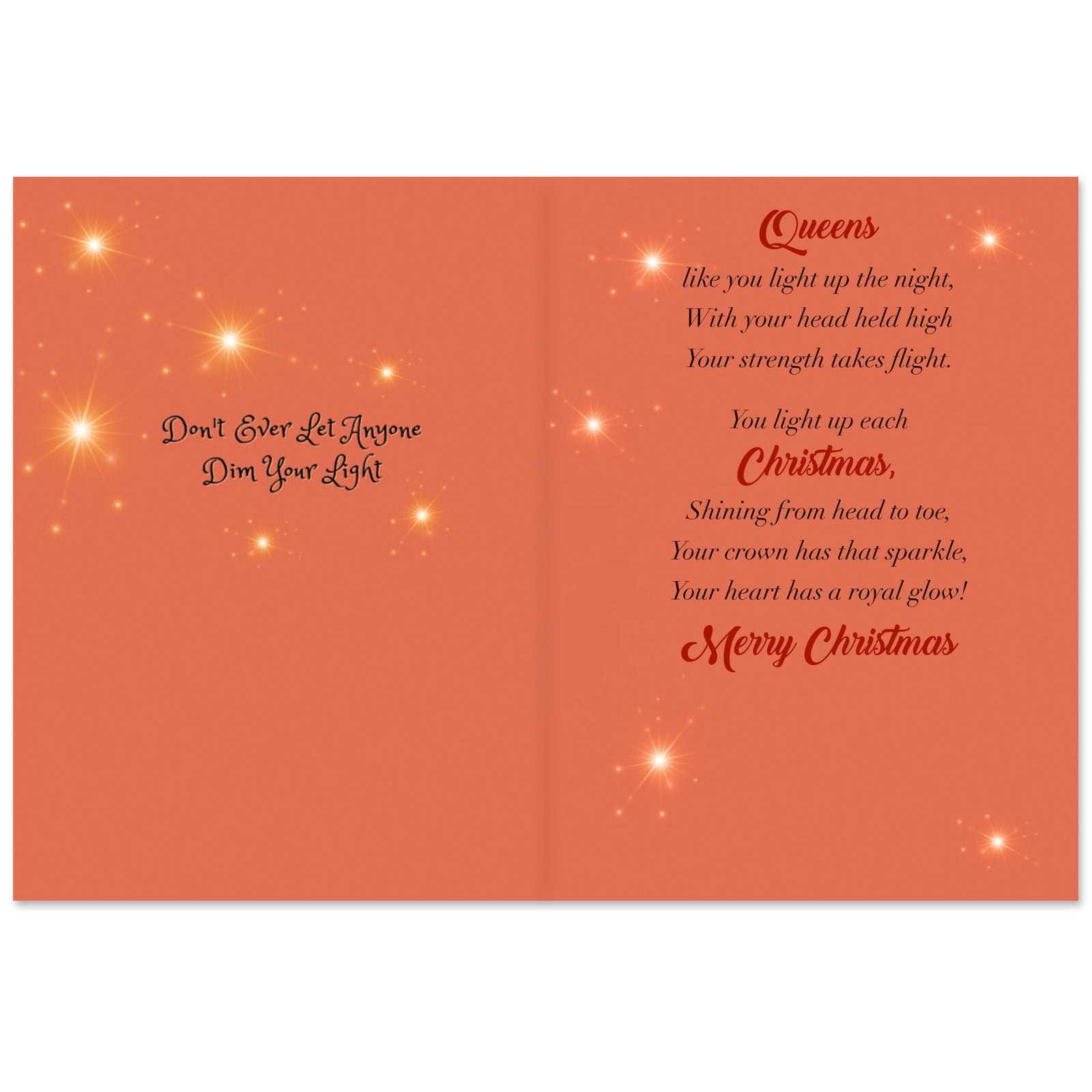 2 of 7: Christmas Royalty: African American Christmas Card Box Set (Inside)