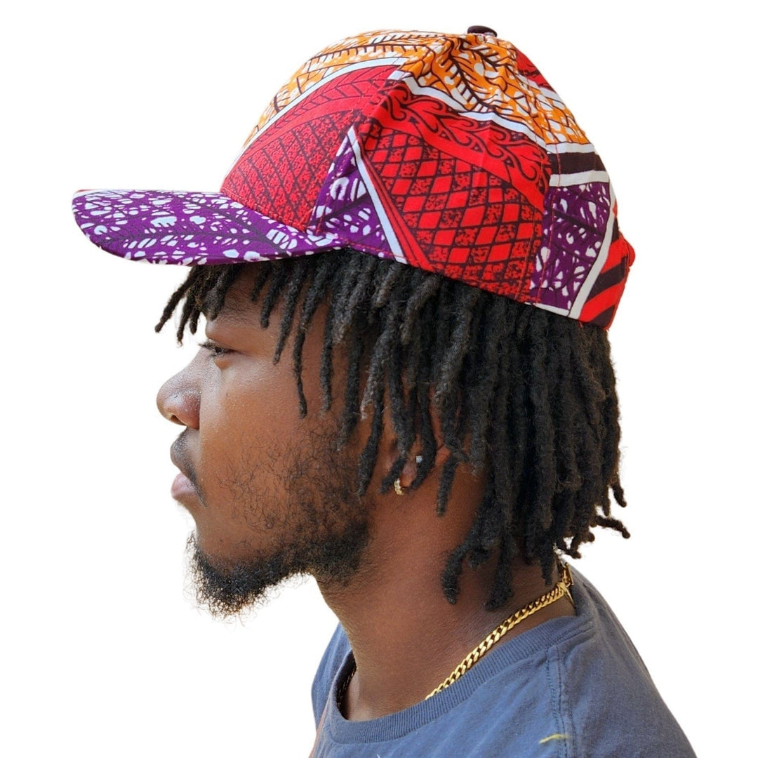 Enam: Ankara/African Wax Print Unisex Snapback Baseball Cap