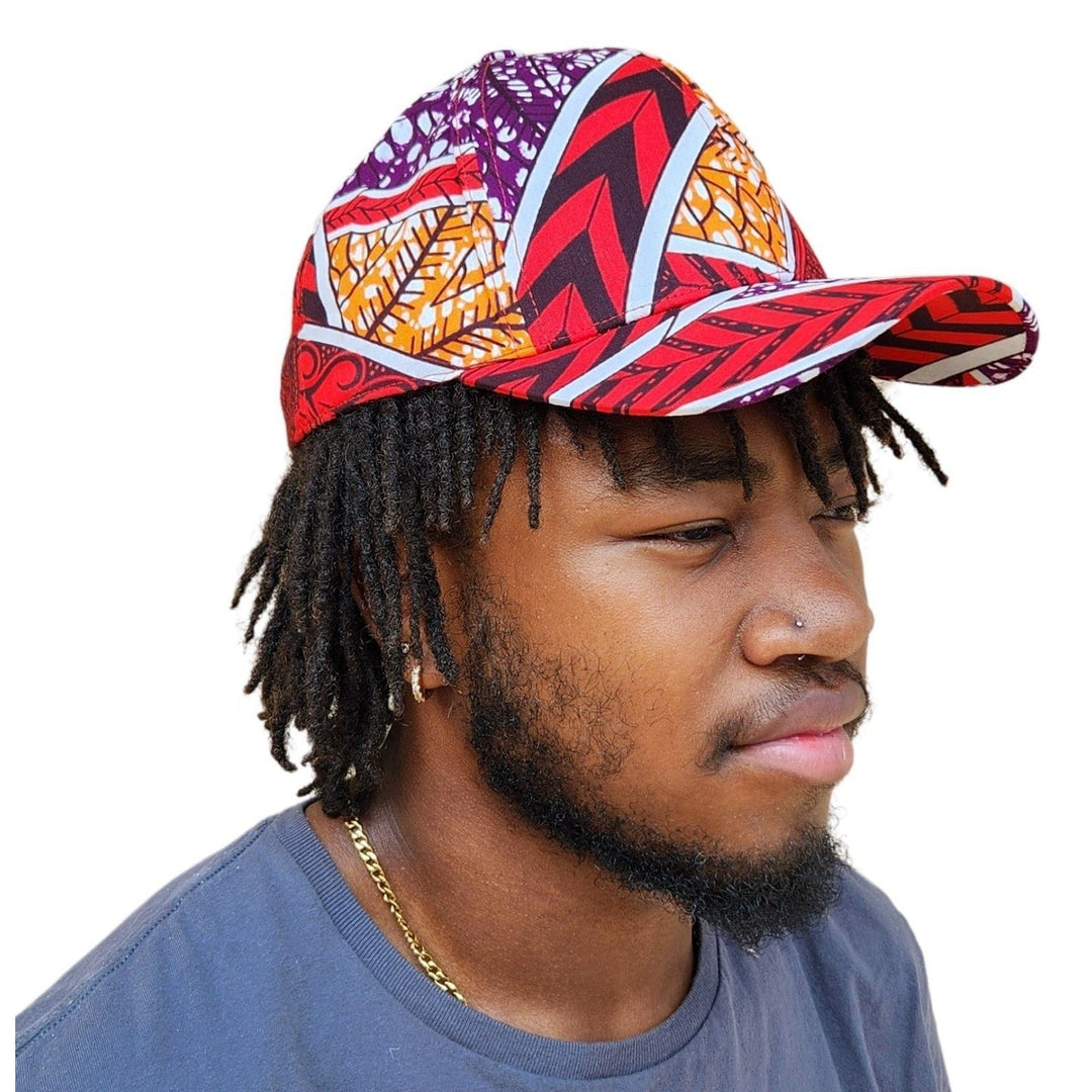 Enam: Ankara/African Wax Print Unisex Snapback Baseball Cap