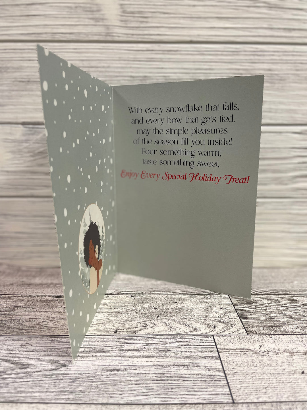 Enjoy the Beauty of the Season: African American Christmas Card Box Set (Inside)