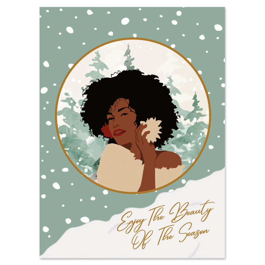 Enjoy the Beauty of the Season: African American Christmas Card Box Set