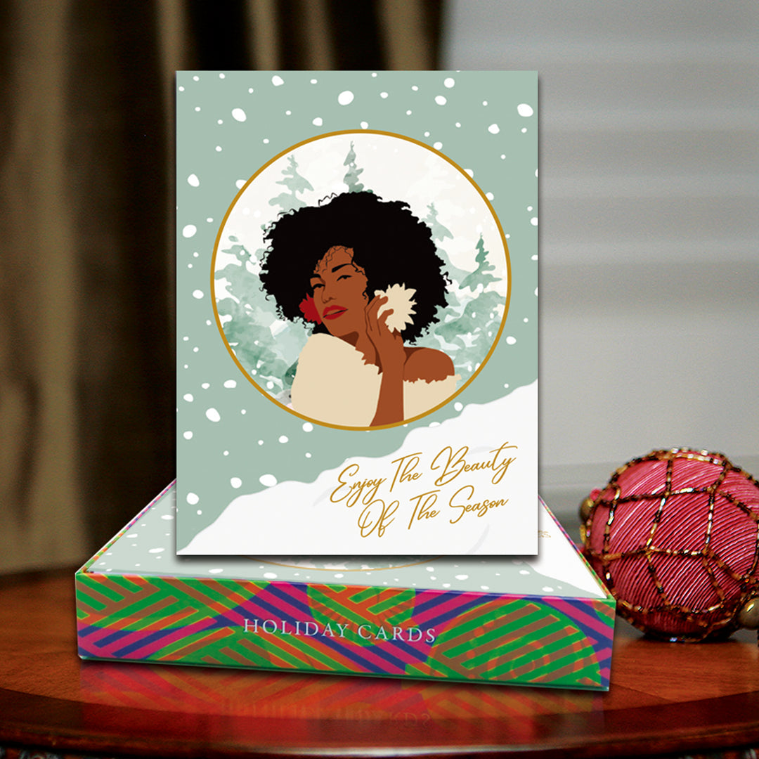 Enjoy the Beauty of the Season: African American Christmas Card Box Set