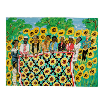 Faith Ringgold Boxed Notecard Set: Sunflower Quilting Bee (Card 1)