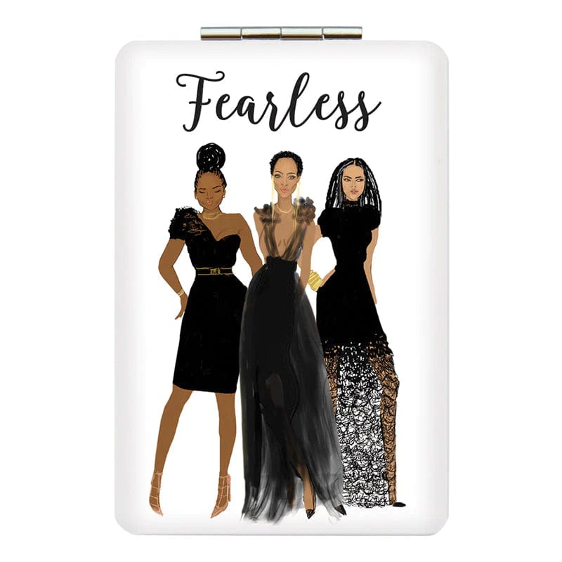 Fearless Compact/Pocket Mirror-Pocket Mirror-Nicholle Kobi-The Black Art Depot