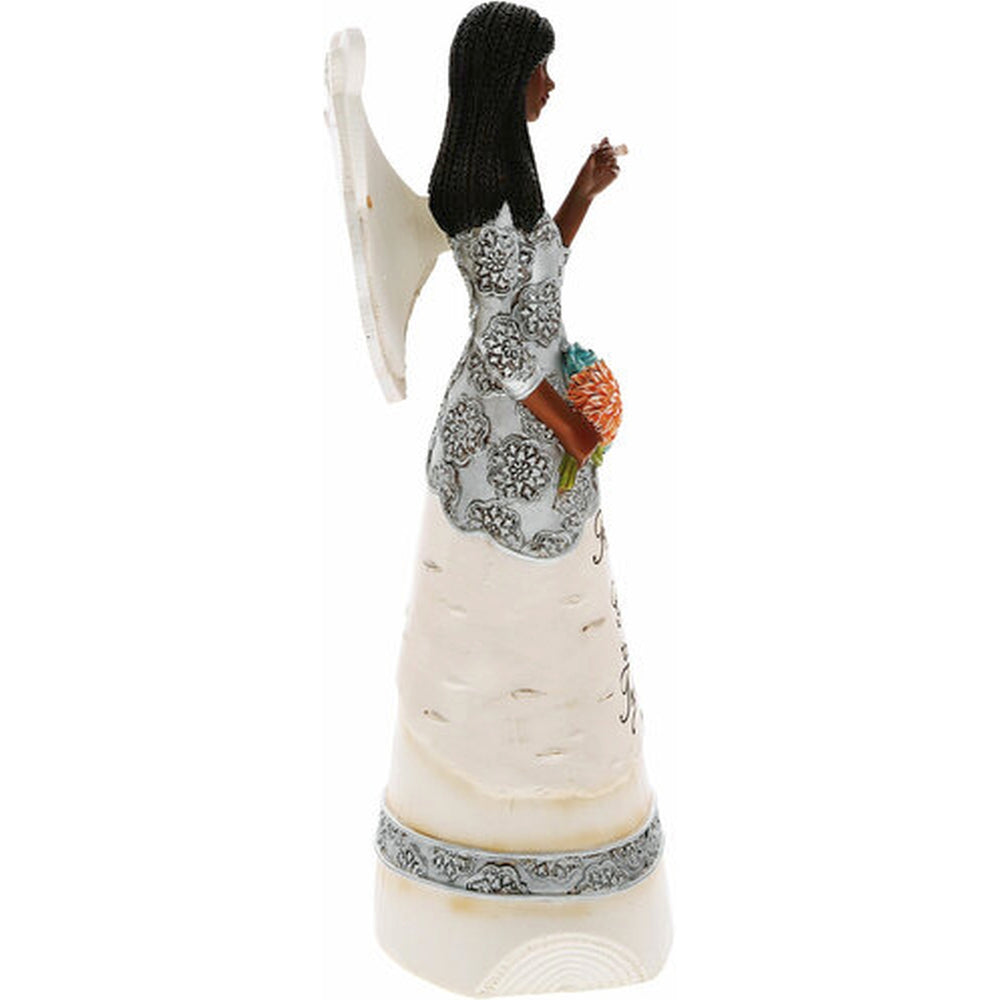 Friends Angel Figurine: Ebony Elements Collection by Pavilion Gifts (Side)