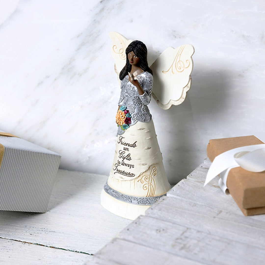 Friends Angel Figurine: Ebony Comfort Collection by Pavilion Gifts (Lifestyle Photo)