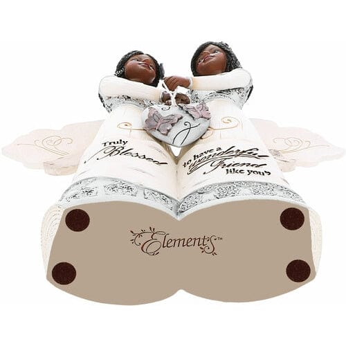 Friendship Angels: African American Figurine by Pavilion Gifts (Ebony Elements Collection) (Bottom View)