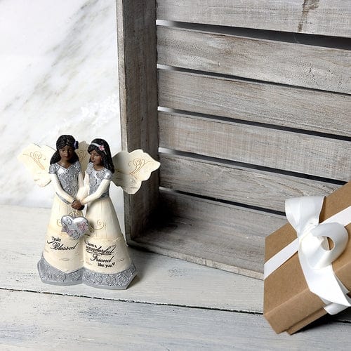 Friendship Angels: African American Figurine by Pavilion Gifts (Ebony Elements Collection) (Lifestyle Photos)