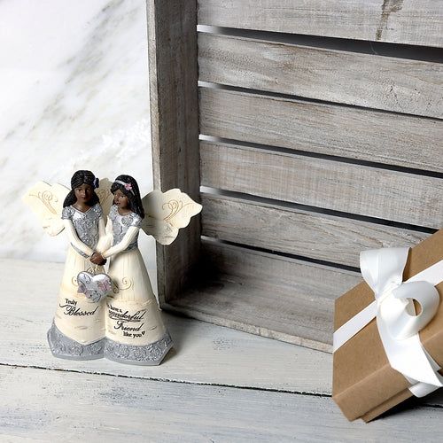 9 of 9: Friendship Angels: African American Figurine by Pavilion Gifts (Ebony Elements Collection) (Lifestyle Photos)