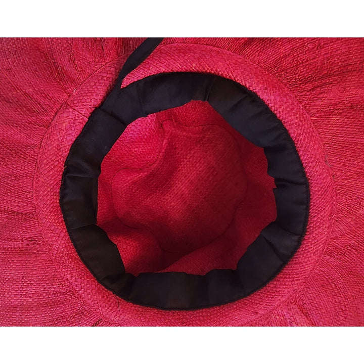 Gabrielle: Hand Woven Multi-Color Madagascar Big Brim Raffia Sun Hat