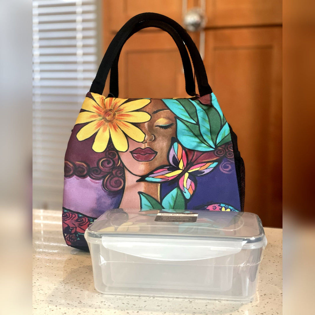 Garden Spirit Insulated Lunch Bag Set with Food Containers