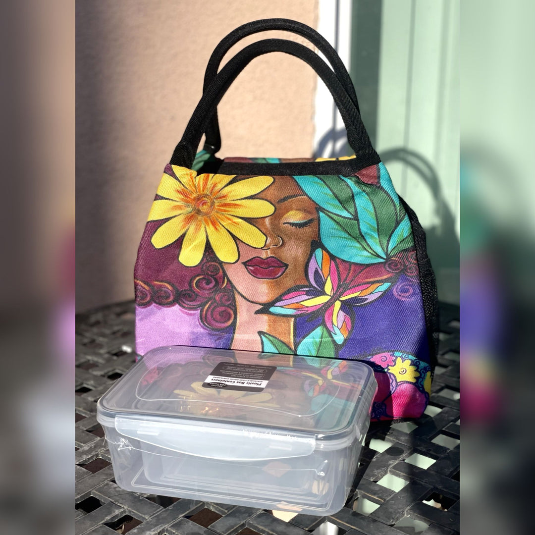 Garden Spirit Insulated Lunch Bag Set with Food Containers