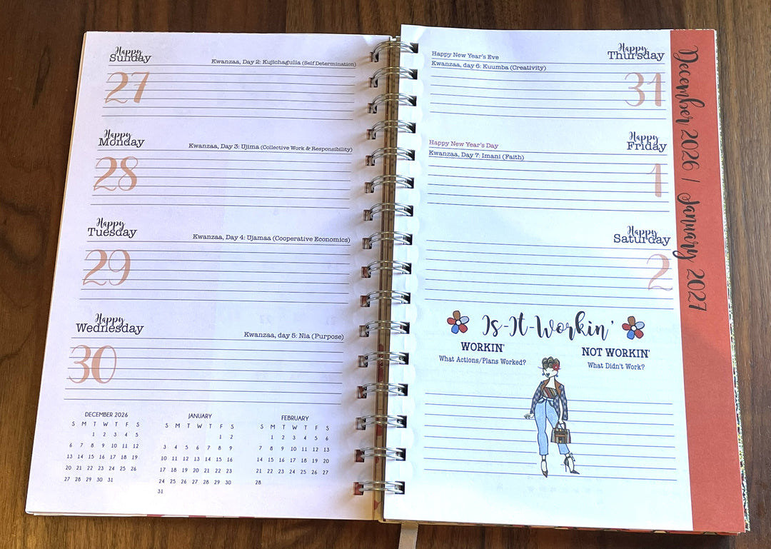 Good Vibes & Voice Mails 2027 Weekly Inspirational Planner by Kiwi McDowell (Weekly View)