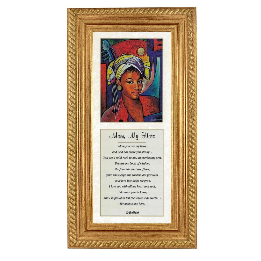 Mom, My Hero by Alix Beaujour and Shahidah (Gold Frame)