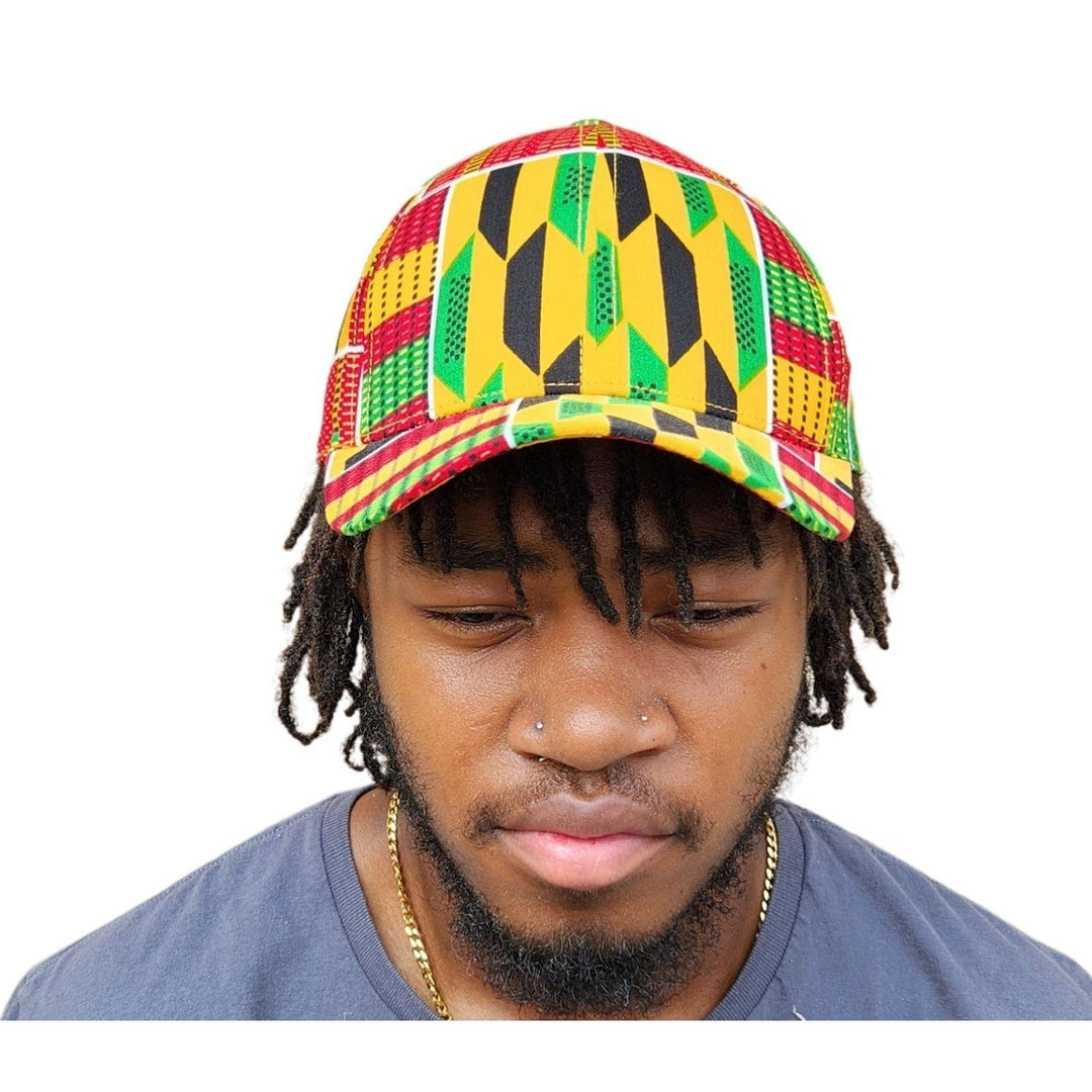 Gyasi: Ankara/African Wax Print Unisex Snapback Baseball Cap