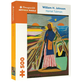 Harriet Tubman by William Johnson: Black History Puzzle (Main) - Pomegranate Artpiece Puzzle box featuring William H. Johnson's 'Harriet Tubman' artwork.