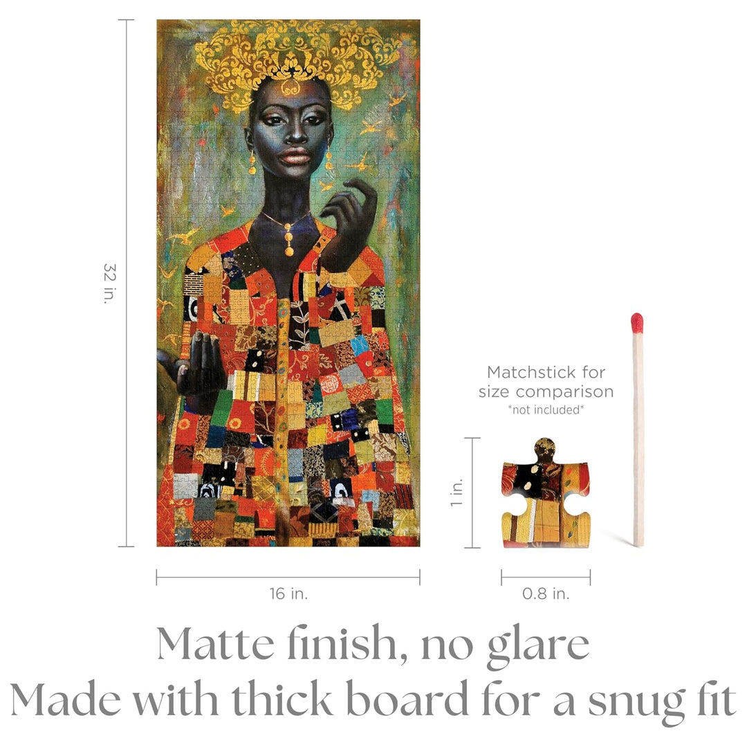 Her Coat of Many Colors by Tamara Madden: African American Jigsaw Puzzle (Puzzle Sizing Guide)