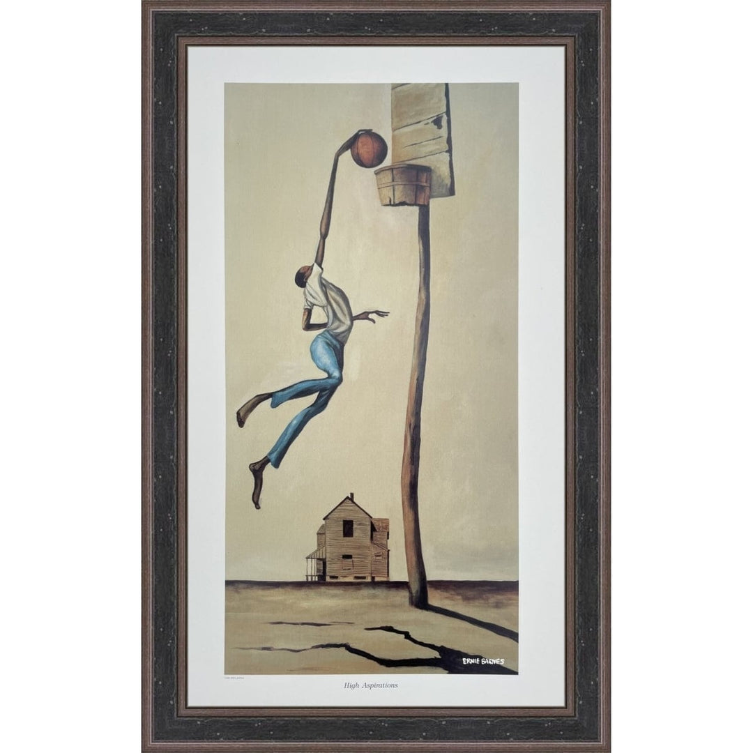 High Aspirations by Ernie Barnes (Distressed Dark Espresso Frame)