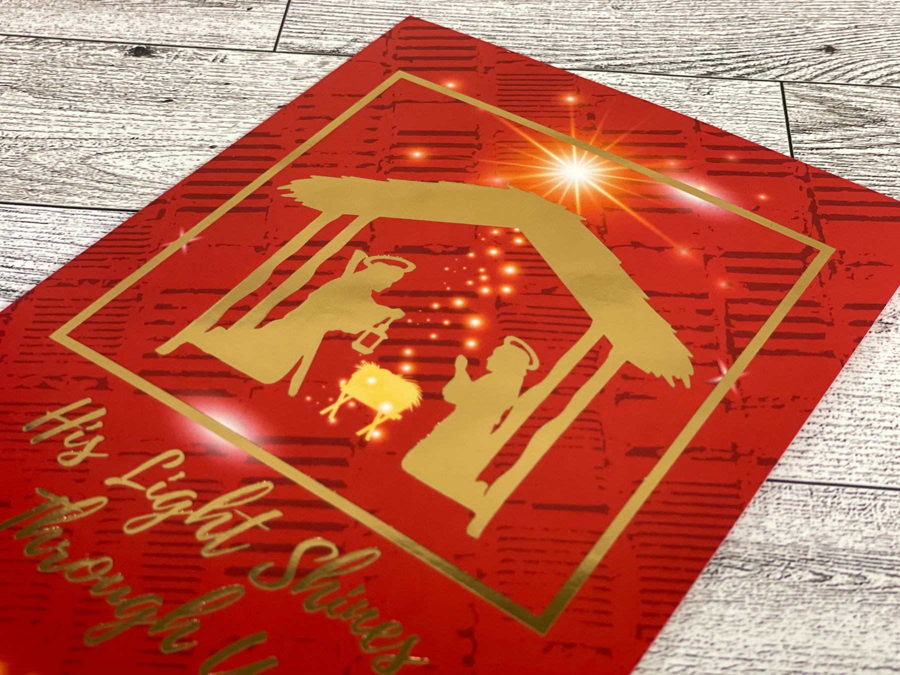 4 of 6: His Light Shines: African American Christmas Card Box Set