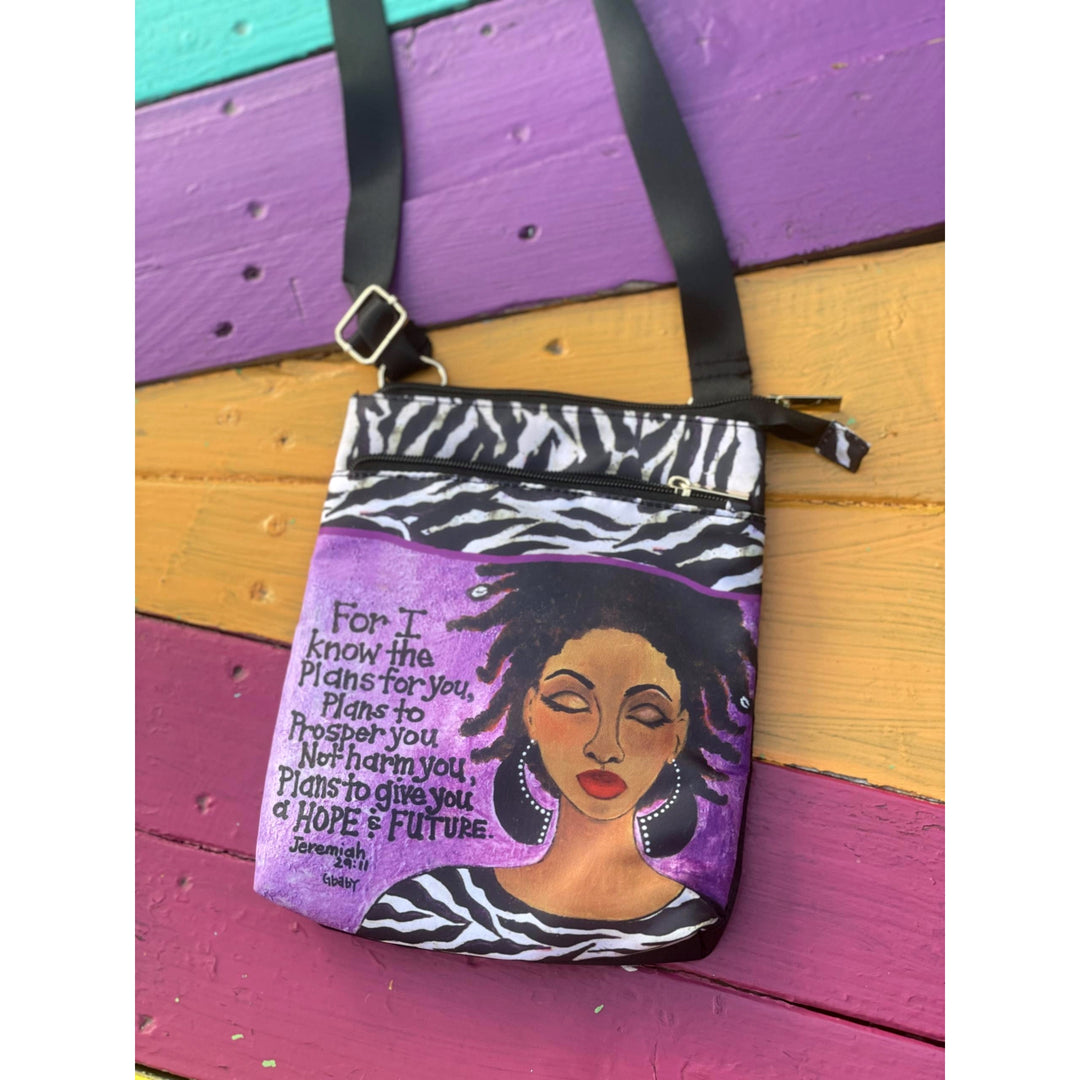 Hope and Future by Sylvia "Gbaby" Cohen: African American Crossbody Travel Purse (Lifestyle 4)