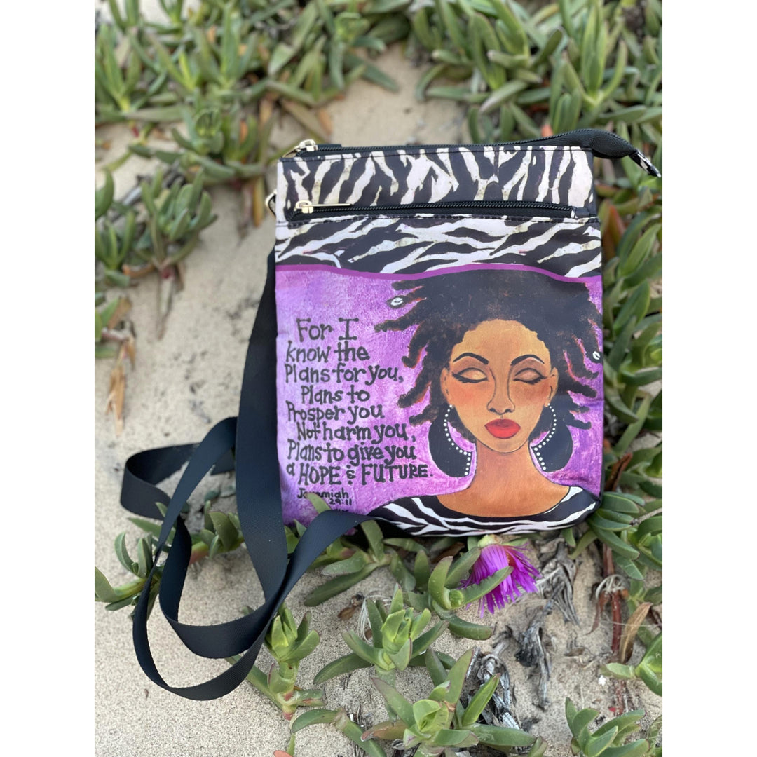 Hope and Future by Sylvia "Gbaby" Cohen: African American Crossbody Travel Purse (Lifestyle 5)